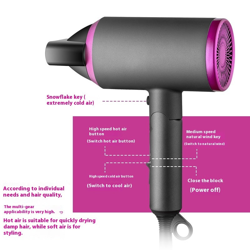 Household Appliances Anion Hammer Folding Hair Dryer Hair Dryer