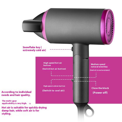 Household Appliances Anion Hammer Folding Hair Dryer Hair Dryer